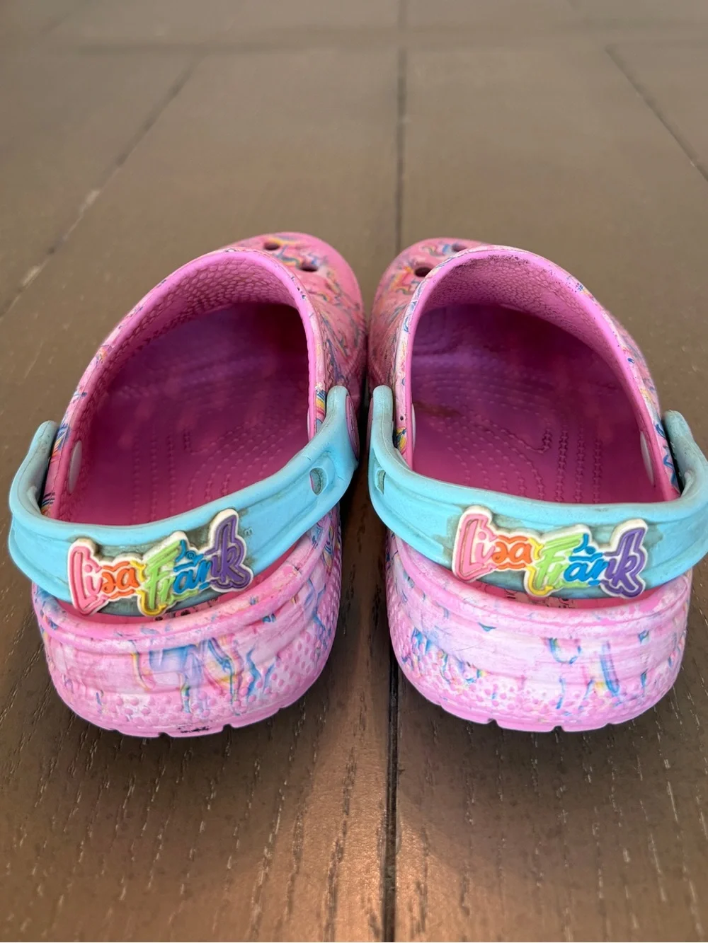 Crocs Toddler Girls’ Classic Unicorn Lisa Frank Waterproof Clogs • Size C11